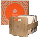 SPINCARE Caja de Almacenamiento para Discos de Vinilo | Caja de Exhibición de...