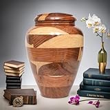 Prime Art Urnas de madera para cenizas humanas, urnas de cremación para...