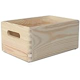 Creative DECO Grande Caja Madera Decorativa Almacenaje | 30x20x13cm (+/- 1cm) |...