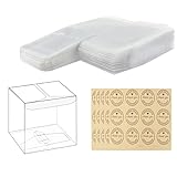 Caja Transparente para Embalaje Pequeña Caja de Dulces 8x8x8cm 50 Pack Caja...