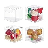 BENECREAT 60 Pack Caja Plegable Cajita Plástica Envase Transparente con...